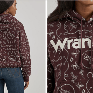 112356691 Wrangler Womens Western hoodie- Back