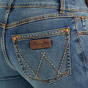 09MWZKM-Wrangler womens Retro KM was- Back pocket