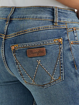 09MWZKM-Wrangler womens Retro KM was- Back pocket