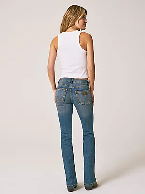 09MWZKM-Wranglers Womens Retro jeans- Back