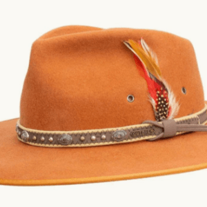 Outback Swan Wool Hat – Burnt Orange -1