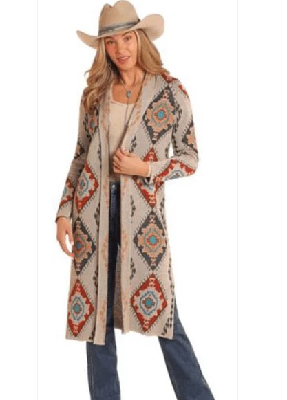 R&R Aztec Duster eggshell-1