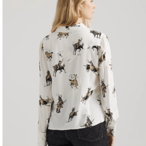 Wrangler cream horse blouse-4